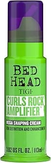 TIGI Curls Rocks Amplifier Mega Shaping Hair Cream with Curl Defining Formula for Curly & Wavy Hair, Provides Long-Lasting Hold, Protects Hair from Frizz, Flyaways, Humidity, Moisturise & Adds Shine, 113 ml