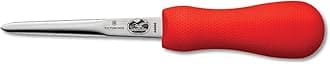 Victorinox -Oyster Knife 4-Inch Boston Style Blade, Red SuperGrip Handle