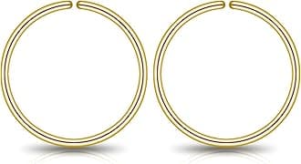 Small Gold or Sterling Silver Huggie Hoop Earrings for Women Cartilage Nose Helix Tragus