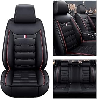 Full Set PU Leather Car Seat Covers for Kia Seltos 2019-2023, Front And Rear Seat Cover Protectors, Car Seat and Headrest Covers, Soft Breathable