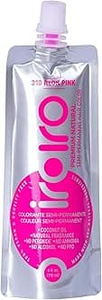 IROIROPremium Natural Semi-Permanent Hair Color 310 Neon Pink (4oz)