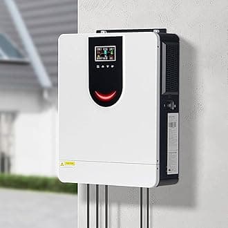 10200W Hybrid Inverter 48V DC to 220V/230V AC Pure Sine Wave Solar Inverter with MPPT Charge Controller for Solar Panel, Solar System Complete Set