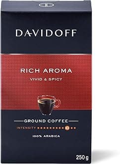 DAVIDOFF Rich Aroma Ground Coffee - 10/12 Intensity - 250 g