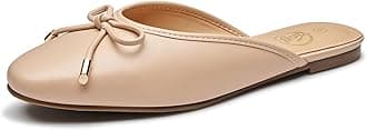 Trary Mules for Women 2025, Womens Mules Slip on Comfortable Bow Pointed Toe Womens Loafers, Backless Flats Mules Shoes for Women with Knot