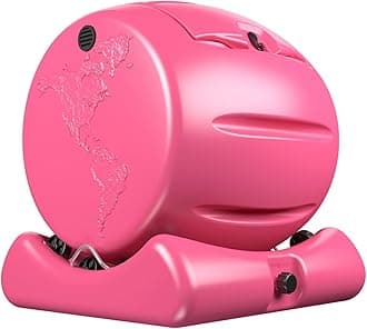 The Cutest Composter in The World in Pink, Made in America, Food Safe, BPA and Rust Free, No Assembly Required, Envirocycle Composting Tumbler Bin and Compost Tea Maker …