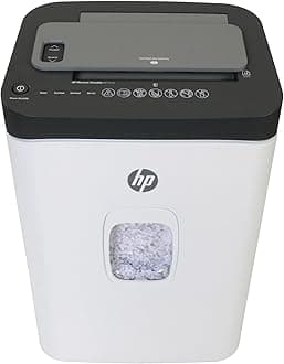 HP - Paper Shredder Micro Cut, 150-Sheet Auto Feed, Shreds Credit Cards & Staples, Heavy Duty Paper Shredder for Home Use with 7.4 Gallon Basket