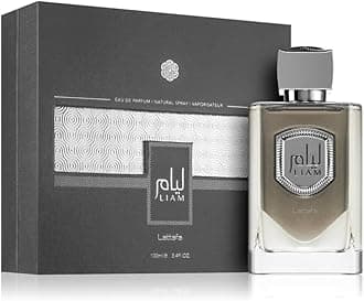 Lattafa Liam Grey for Unisex Eau de Parfum Spray, 3.4 Ounce / 100 ml
