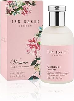 Ted Baker Woman Pink Eau de Toilette Floral Green & Fruity Perfume for Women with Peach, Bergamot, Apple, Tangerine Musk & Vanilla,Gift Idea, 3.38 fl oz / 100ml