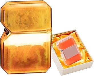 Windproof Torch Lighter, Luminous Quicksand Lighter, Butane Gas Lighter, Portable Lighter, Suitable for Men and Women Gifts(E)