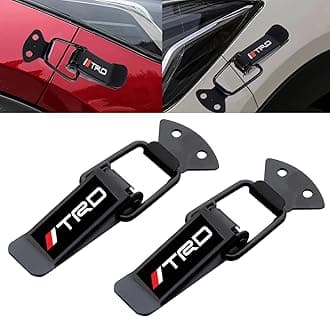OTOROYS Car Bumper Security Hook Lock Clips Kit Quick Release Fasteners TRD Bumper Clips for Car Bumpers, Fenders, Trunk and Hatch Lids Compatible with All Cars (Set of 2) (TRD)