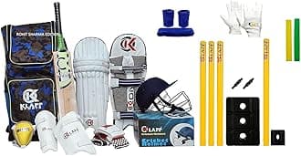 KlappFull Cricket Kit Combo with SSS Brand Stumps
