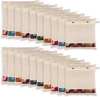 JD Fresh 20 pieces Saree cover packing bags for clothes organizer, saree covers with zip bags, Saree bags storage single saree covers Packing cover sari bags, Saree srorage organizer (Transparent)