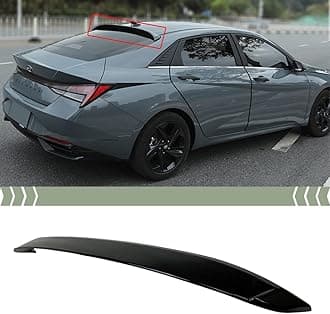 FITS 2021-2024 Hyundai Elantra Glossy Black OE Style Rear Window ROOF Spoiler Visor
