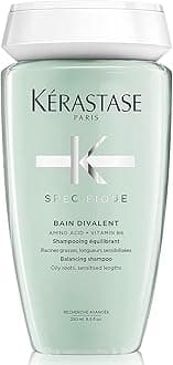Kerastase Specifique Balancing Shampoo For Oily Scalp & Hair - Cleanses Oil From Roots and Hydrates Dry Hair Ends