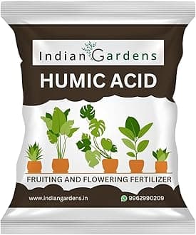 Organic humic acid fertilizer for plants | Organic humic fertilizer | Soil conditioner | Plant growth booster | Root growth enhancer | (Humic, 1800 Grams)