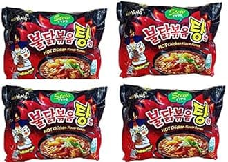 Stew Type Hot Chicken Flavour Ramen Instant Korean Noodles - 145Gm X Pack of 4 (Imported)