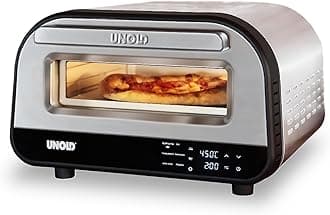 Luigi 450°C Pizza Oven 68816 - Indoor Electric Neapolitan Pizza Maker - Up to 12" (32cm Stone) - Improved Max Temp - 1700W - Adjustable Timer - Touch Control LCD - 240V