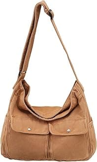 Collsants Messenger Bag Hobo Crossbody Bags for Women Canvas Bag Crossbody Tote Bag Shoulder Bag