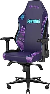 Secretlab Titan Evo 2022 Fortnite Gaming Chair - Reclining & Heavy Duty Computer Chair with 4D Armrests - Magnetic Head Pillow & Lumbar Support - Big and Tall 395 lbs - Purple - PU Leather