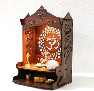 - Sehaz Artworks Wall Mount Puja Mandir for Home | Pooja Mandir for Home Big Size | Wooden Temple |Pooja Stand | Devghar