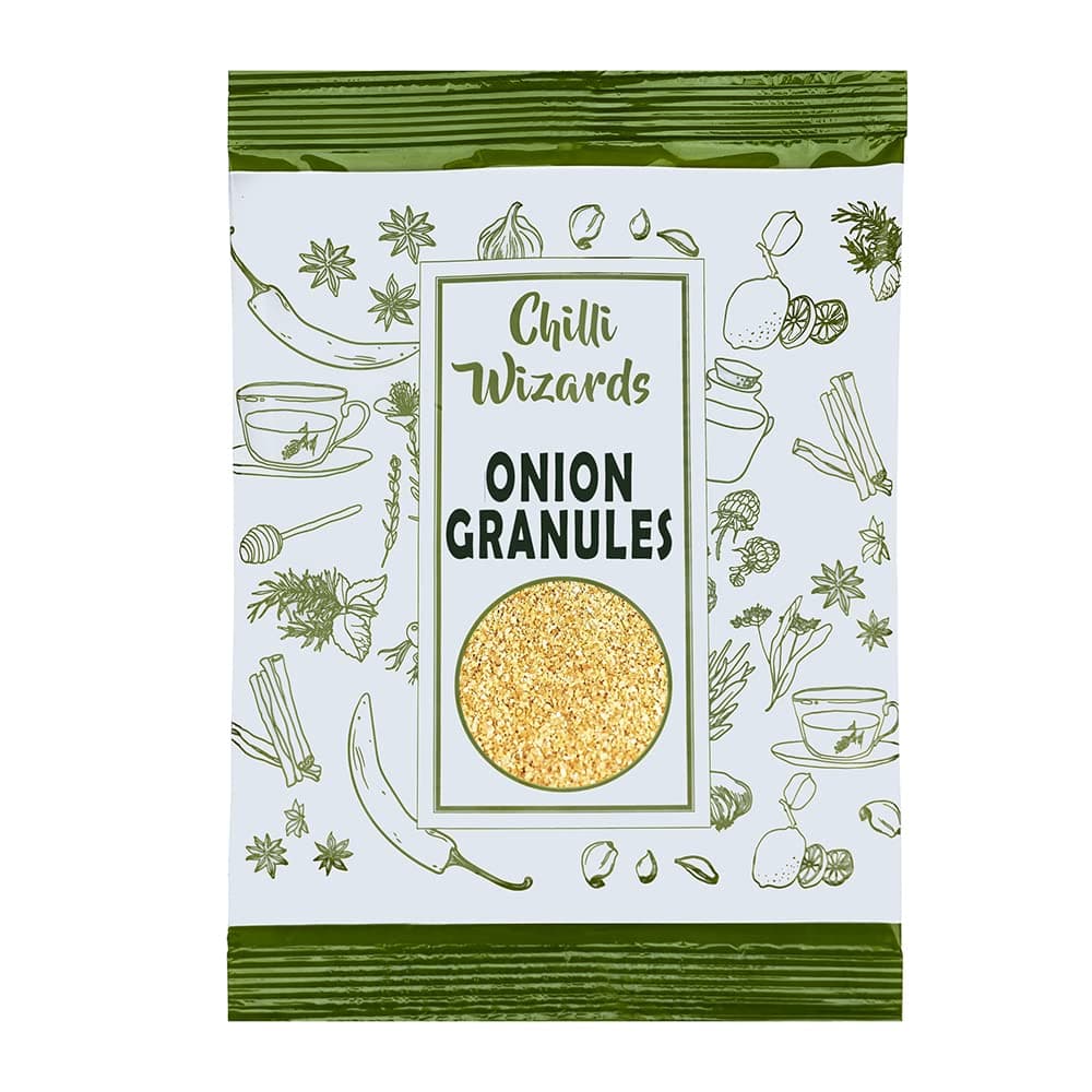 Onion Granules 100g 0.2-0.5mm - Chilli Wizards