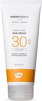 Green People Scent Free Sun Cream SPF30 - Natural Sunscreen for Face & Body - Suitable for Sensitive Skin - Reef Safe & Cruelty Free, 100ml