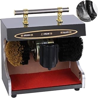 Electric Shoe Buffer, Shoe Polisher Automatic Stainless Steel Dust Removal Polishing Clean Kit for Home Hotel Bank