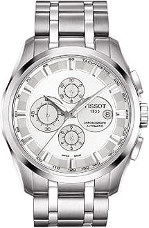 mens Couturier Chrono Auto Stainless Steel Dress Watch Grey T0356271103100