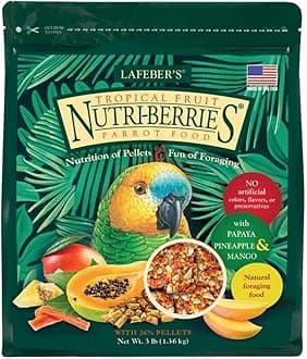 Lafeber's Gourmet Tropical Fruit Nutri-Berries for Parrots 3 lb. Bag