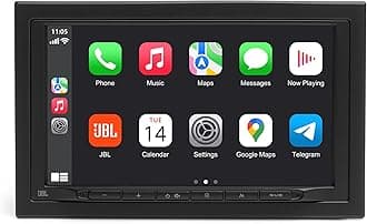 JBL Legend 700 2-DIN 7" Touchscreen Car Stereo with Wireless Apple CarPlay & Android Auto, Bluetooth, 4x50W Output, 16-Band EQ, Subwoofer Control, DAB/DAB+ Radio, and 6 Preamp Outputs