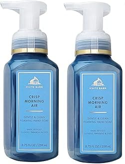 Bath and Body Works 2 Pack Crisp Morning Air Gentle Foaming Hand Soap. 8 Oz