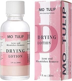 MO TULIP Acne Drying Lotion, Overnight Acne Acid and Acne Spot Treatment for Face and Body, Pimple Lotion Spot Treatment, Dry Out Pimples, Blemishes, and Clean pores (1OZ)