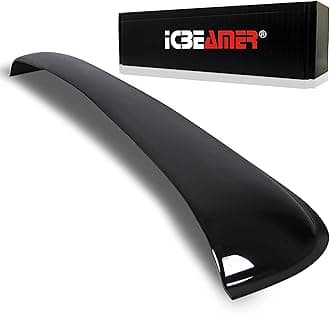 ICBEAMER 35.5" Sunroof Wind Deflector Universal Fit Tint Moon Roof Visor Reduces Noise, Rain, Wind, Dark Smoke, Smooth, Waterproof, Double Sided Tape