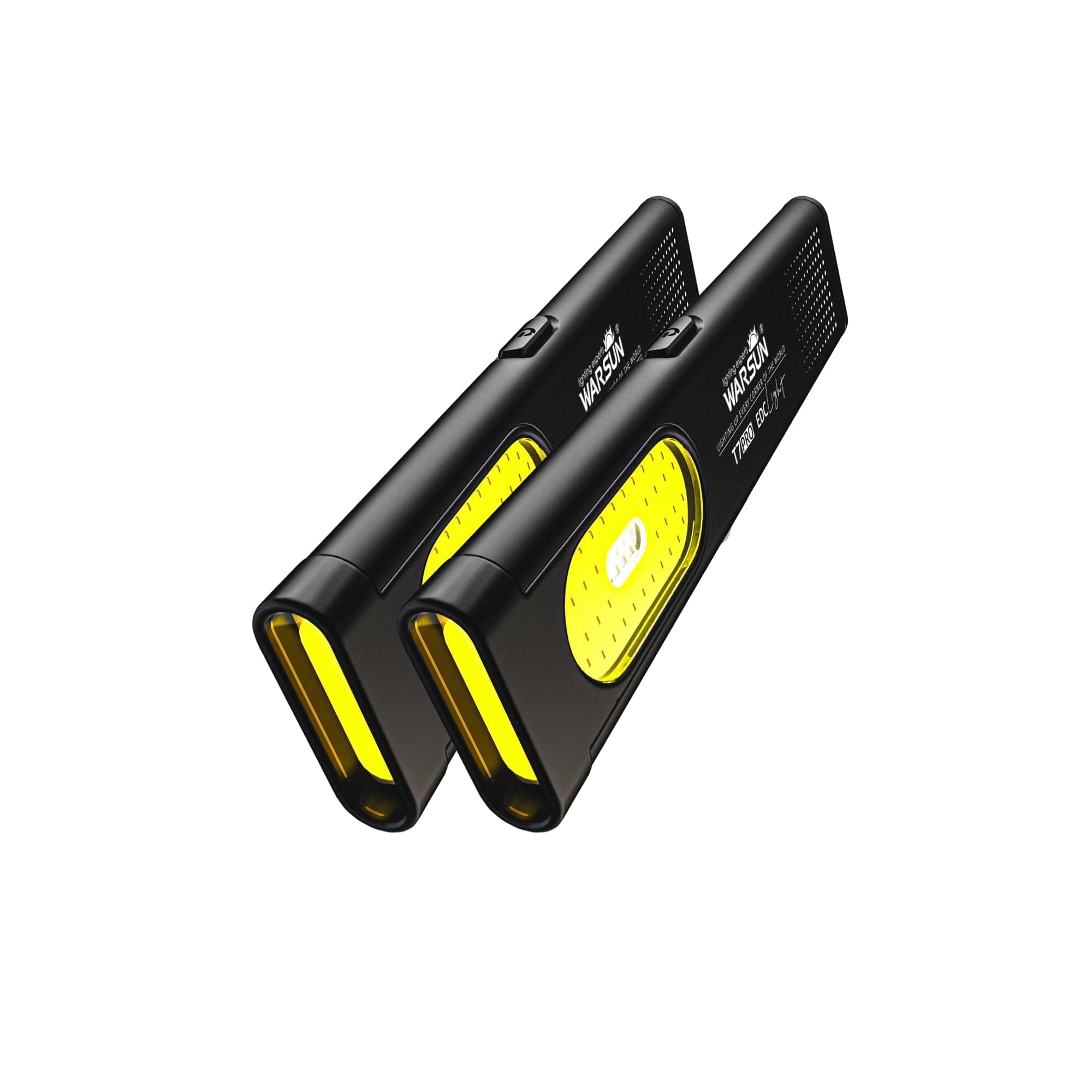 WARSUN Compact Multi-Mode Pocket LED Flashlight - 675LM, USB-C Rechargeable, IPX4, Dual Material, Red/Blue Strobe, for Everyday Carry & Travel