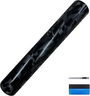 LZLRUN Forged Gloss Carbon Fiber Vinyl Wrap Roll Air Release Sticker Sheet Fi...