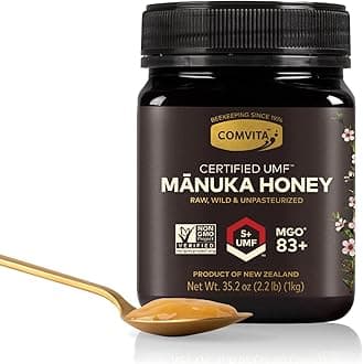 Comvita Manuka Honey UMF 5+ (MGO 83+) - Raw Manuka Honey New Zealand, Pure & Unpasteurized, Superfood for Immune Health, Use in Tea, Wild, Monofloral, Non-GMO - 1kg (32.5 oz)