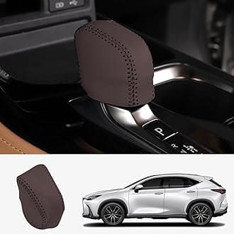 Custom Interior Accessories for Lexus NX 250 350 350h 450h+ 2022 2023 RX 350 350h 450h+ 500h Leather Automatic Gear Shift Knob Cover, Transmission Boots Shift Lever Sheath