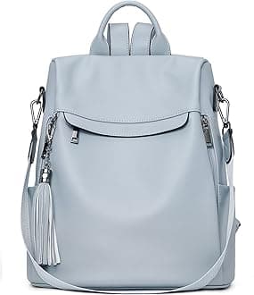 Backpack Purse for Women, PU Leather Anti Theft Travel Purse Shoulder Bags with Tassel