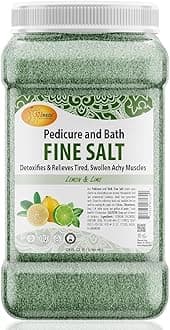 Pedi Bath Fine Salt, Lemon & Lime, 1 Gallon