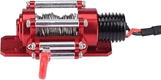 Acouto 1 10 RC Crawler Climbing Cars Electric Metal Winch for SCX10 D90 D110 TF2 4 KM2 Excessive Fine Wired Simulated Winch is Made of