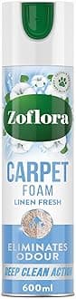 Linen Fresh Carpet Freshener & Care Foam, Carpet Cleaner,Stain Remover Foam for Carpets and Upholstery, Neutralises Odours, Deep Cleans, Pet Safe, 1x 600 ml