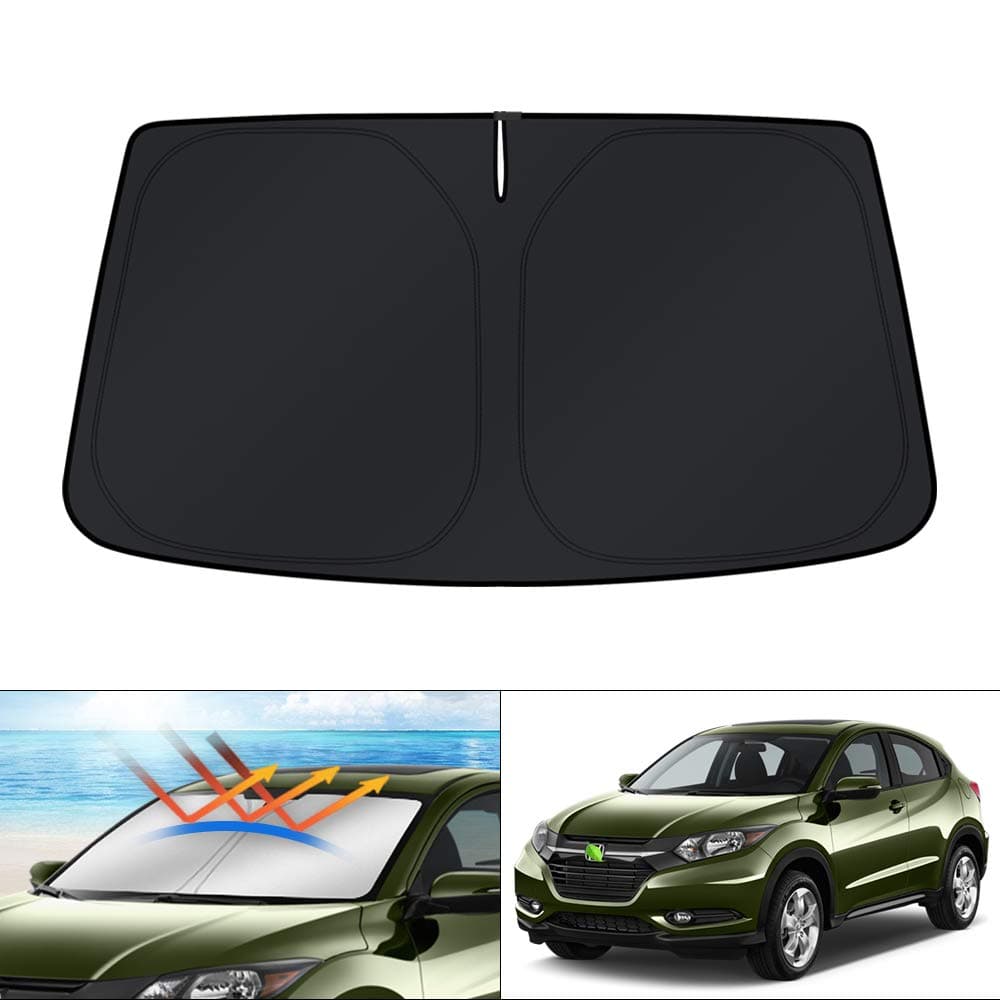 Windshield Sun Shade for Honda HR-V 2016 2017 2018 2019 2020 2021 2022 HRV Sunshade Window Sun Visor Protector Foldable Blocks UV Rays Keep Your Car Cooler