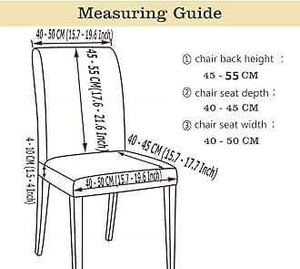 Styleys Chair Cover Polyester Printed Washable Elastic Dining Chair Cover Set of 6 Seater Slipcovers (Set of 6 Cream Brocade, SD132)