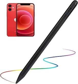Stylus Pens for iPhone SE/12/X/9/8/7/13/14/15i Pencil, Active Digital Pen High Sensitivity Pencil with 1.5mm Ultra Fine Tip Stylus Pen for iPhone SE/12/X/9/8/7/13/14/15i,Black