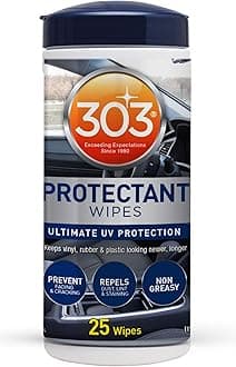 (30397 Automotive Protectant Interior and Exterior Wipes, 25 Count