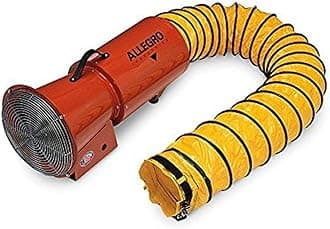 Allegro Industries 9514‐25E Axial Blower with Canister, AC Electric 1/3 hp 220V/50 Hz, Includes 25' Ducting