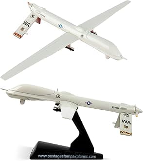 item_name - Daron Worldwide Trading Postage Stamp MQ-1 USAF Predator UAV Drone W/Hellfire Missile