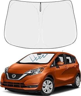 Proadsy 2024 Upgrade Front Windshield Sun Shade Foldable Sunshade Protector Custom Fit 2015-2019 Nissan Versa Sedan Accessories