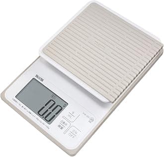 KW-320 WH Cooking Scale, Kitchen Scale, Waterproof, Digital, 6.6 lbs (3 kg), 0.1 g Unit, Washable Kitchen Scale