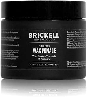 Flexible Hold Wax Pomade for Men, Natural and Organic Irritation Free Natural Shine Hair Styling Product, 2 Ounce, Scented | for Men, Irritation Free, Natural Shine, Hair Styling Product